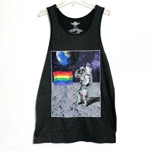 MAD ENGINE Pride Flag Astronaut Moon Tank Top